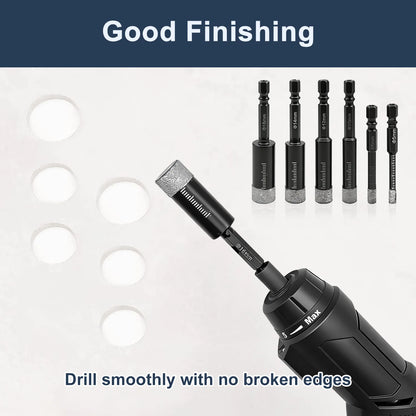 Diamond Drill Bit Hole Saw – 5-16mm Hex Shank, Dry Tile Drilling