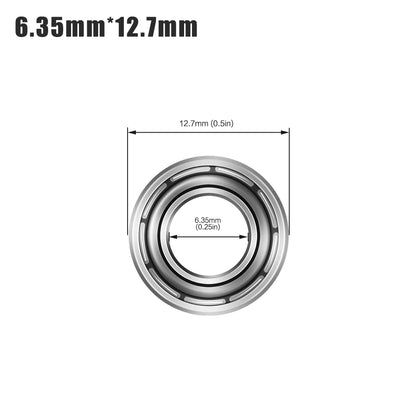 Top-Mounted Router Bit Bearings - Ball Bearing Guide Set, 4.76-12.7mm