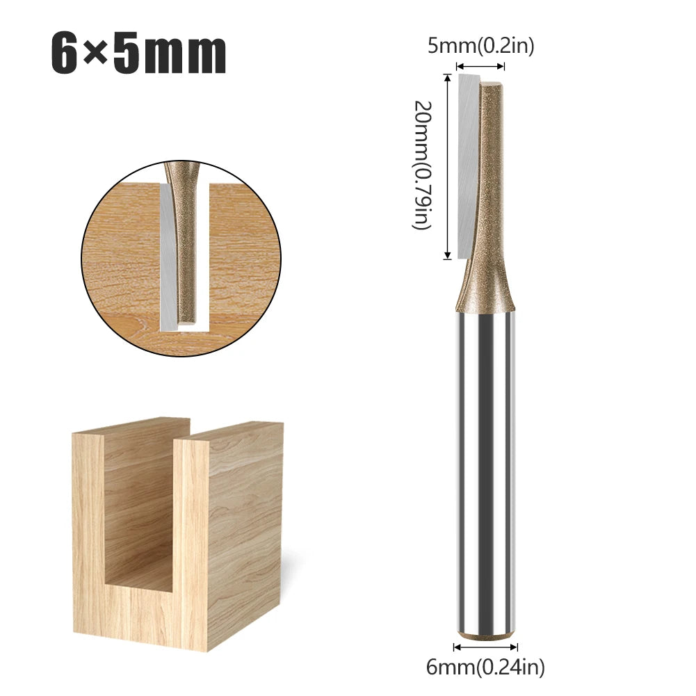 6mm shank straight router bit - image 12 of 29