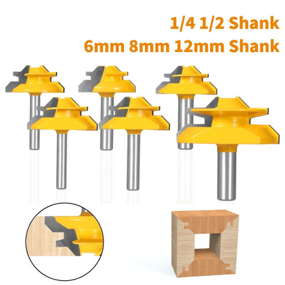 45-degree lock miter router bit