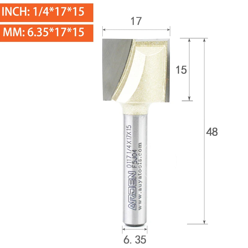 Router bit slotting example on wood panel