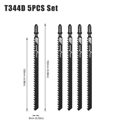 T-Shank Jigsaw Blade Set - HCS Blades for Wood, Metal & Plastic