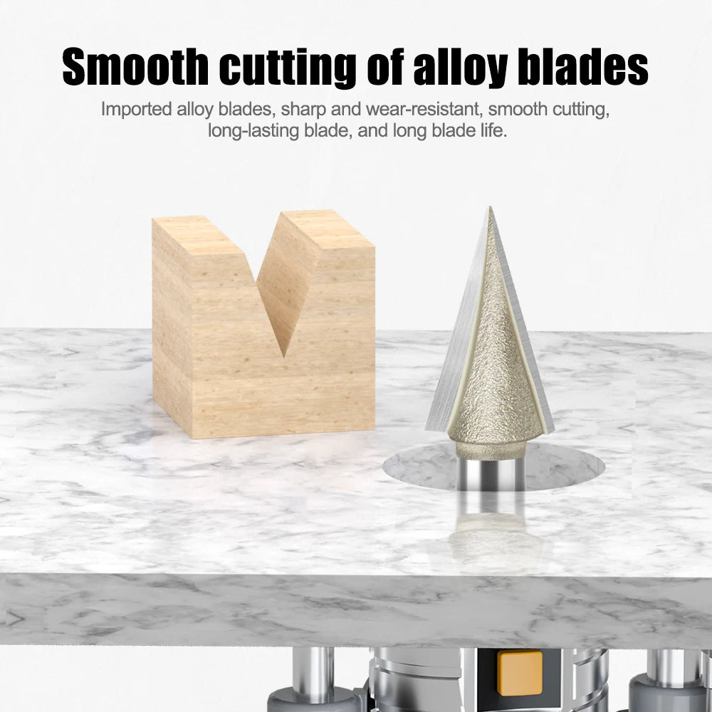 30 degree inclined router bit with 1/4in and 6mm shank - image 2 of 8