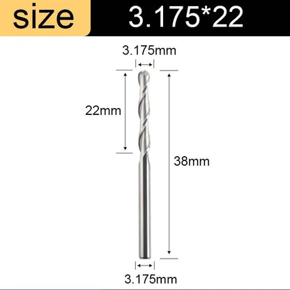 2-flute spiral ball nose end mill for 3D carving - view 9