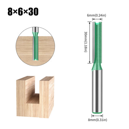 8mm shank straight router bit - image 10 of 26