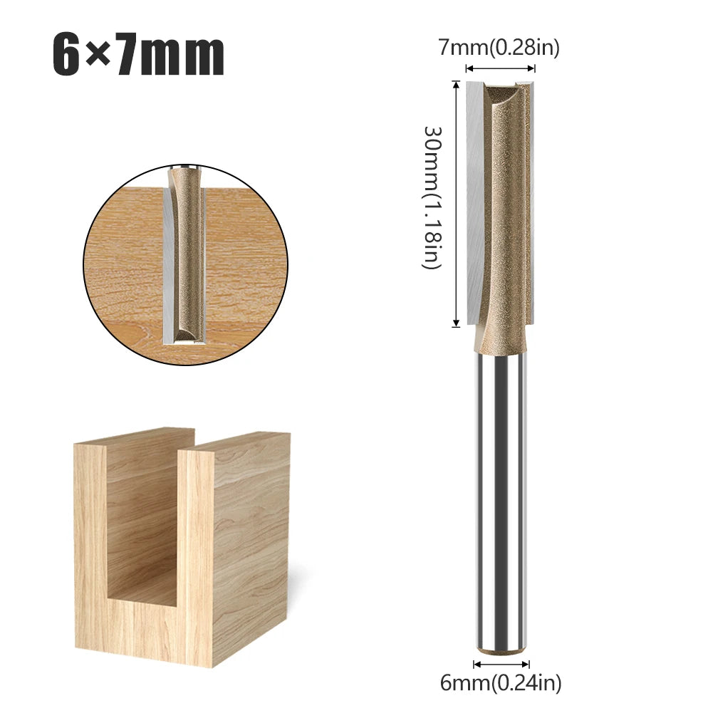6mm shank straight router bit - image 7 of 29