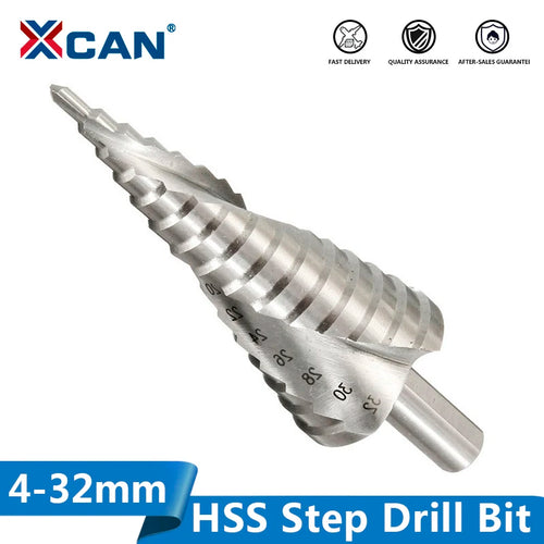Titanium coated HSS step drill bit