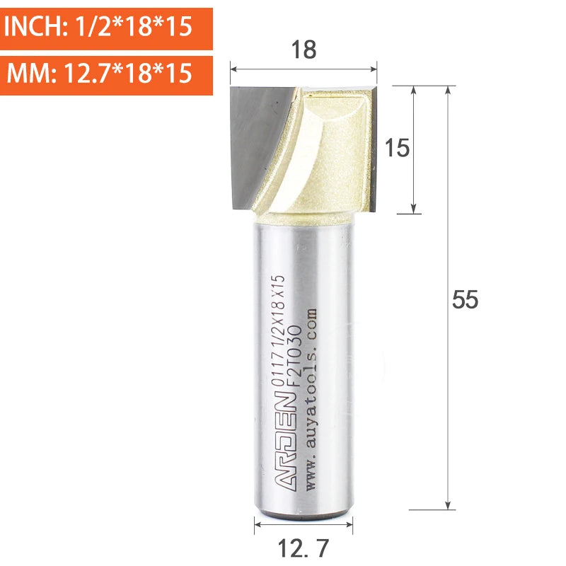 Flat Bottom Cleaning Router Bit - Carbide Slotting End Mill