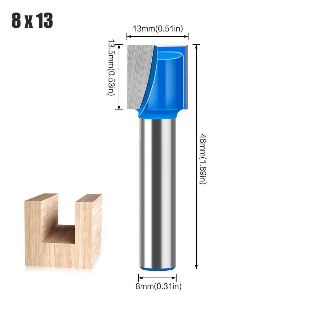 8mm shank bottom cleaning router bit - image 25 of 27