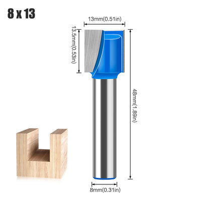8mm shank bottom cleaning router bit - image 25 of 27