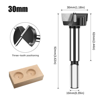 12-60mm tungsten carbide Forstner hinge boring bit - image 9 of 34