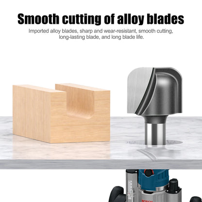 Round bottom double arc router bit with 6mm, 1/4in and 12mm shank - image 2 of 25