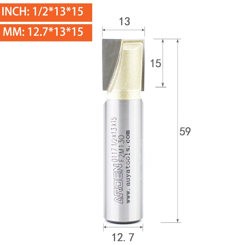 Flat Bottom Cleaning Router Bit - Carbide Slotting End Mill