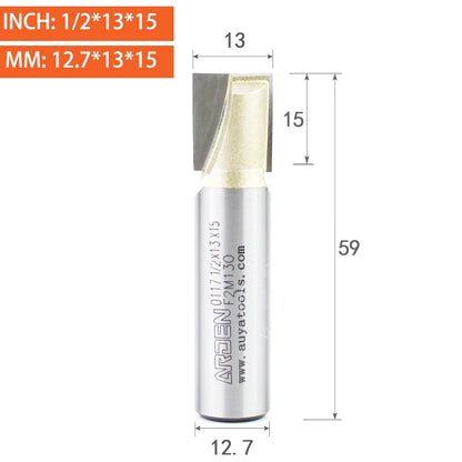Flat Bottom Cleaning Router Bit - Carbide Slotting End Mill