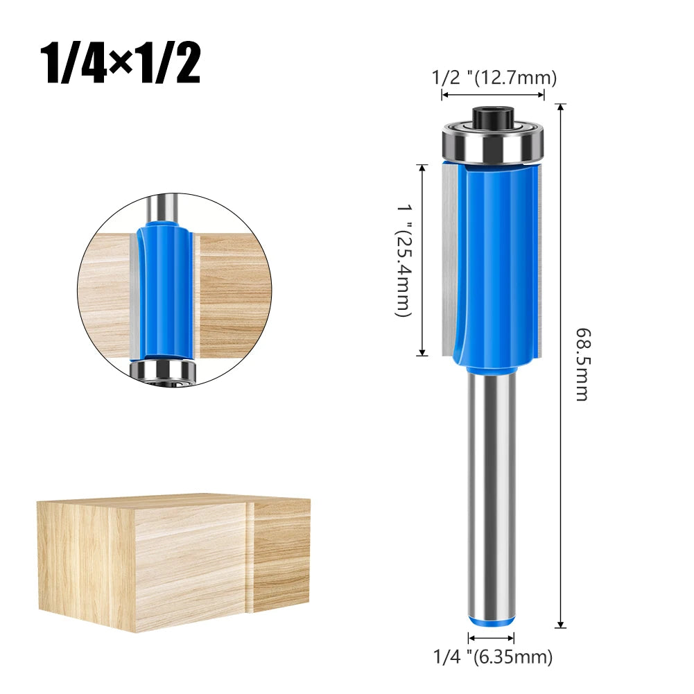 Flush trim router bit with bearing - image 11 of 16