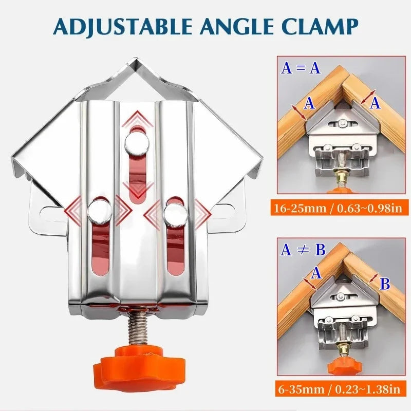 90-Degree Corner Clamp – Adjustable Swing Jaw for Framing & Welding