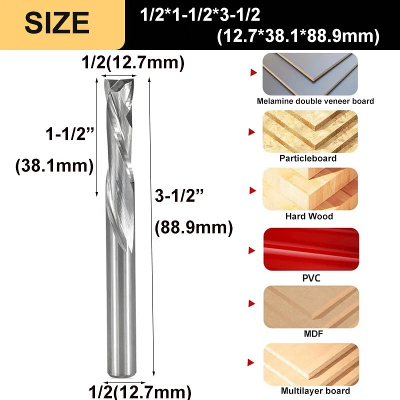 Compression end mill full product view