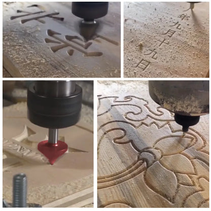8mm shank V-groove router bit - image 3 of 16