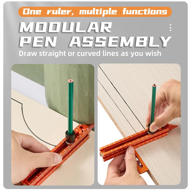 Magnetic marking ruler for woodworking - view 3