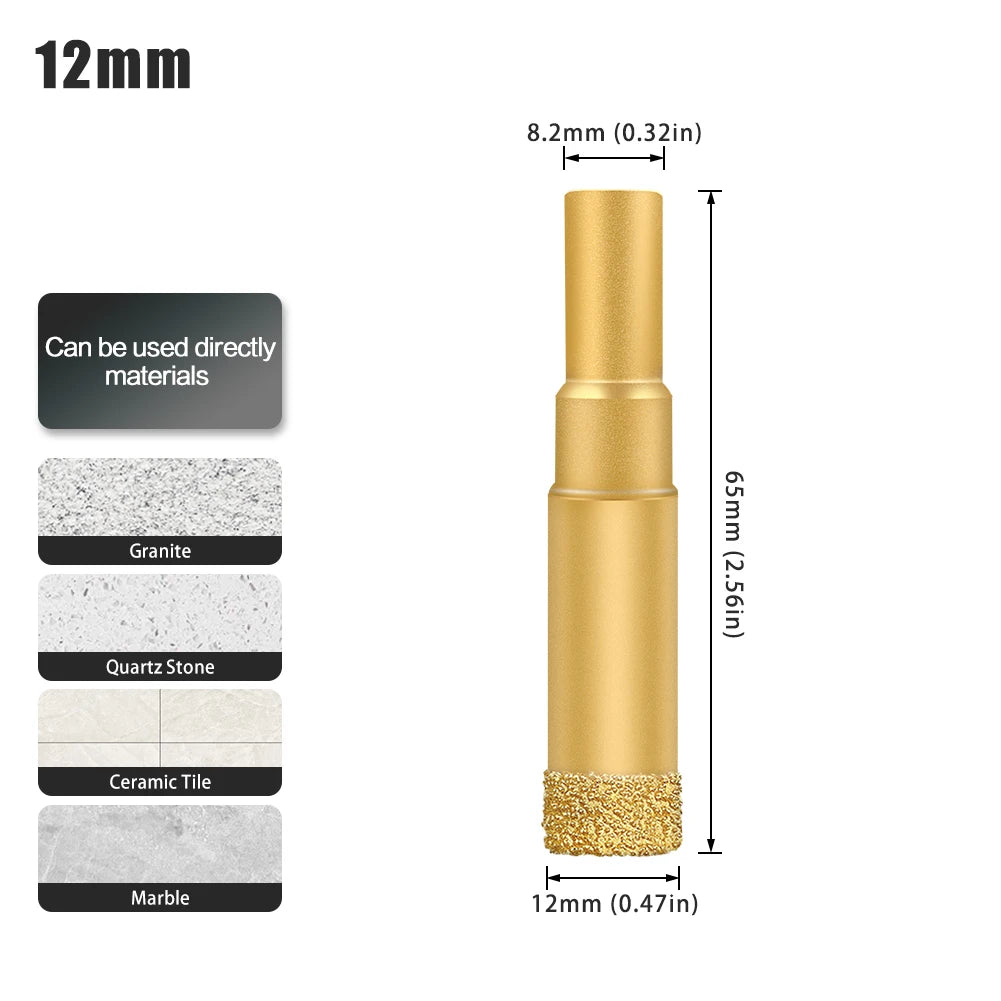 Diamond hole saw drill bit for tile, glass and marble - image 18 of 42