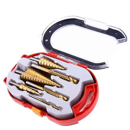 6-Piece Titanium-Coated Metal Drill Bit Set