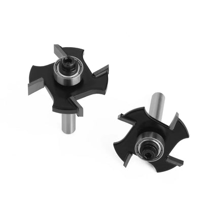 LAVIE 4-Blade T-Slot Cutter – 6mm/6.35mm Shank Jointing Bit
