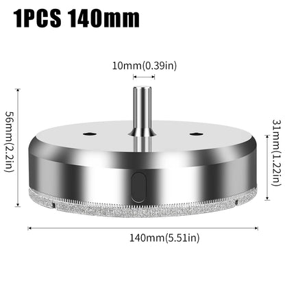 Large electroplated diamond hole saw for tile, glass and marble - image 15 of 33