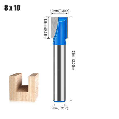 8mm shank bottom cleaning router bit - image 10 of 27
