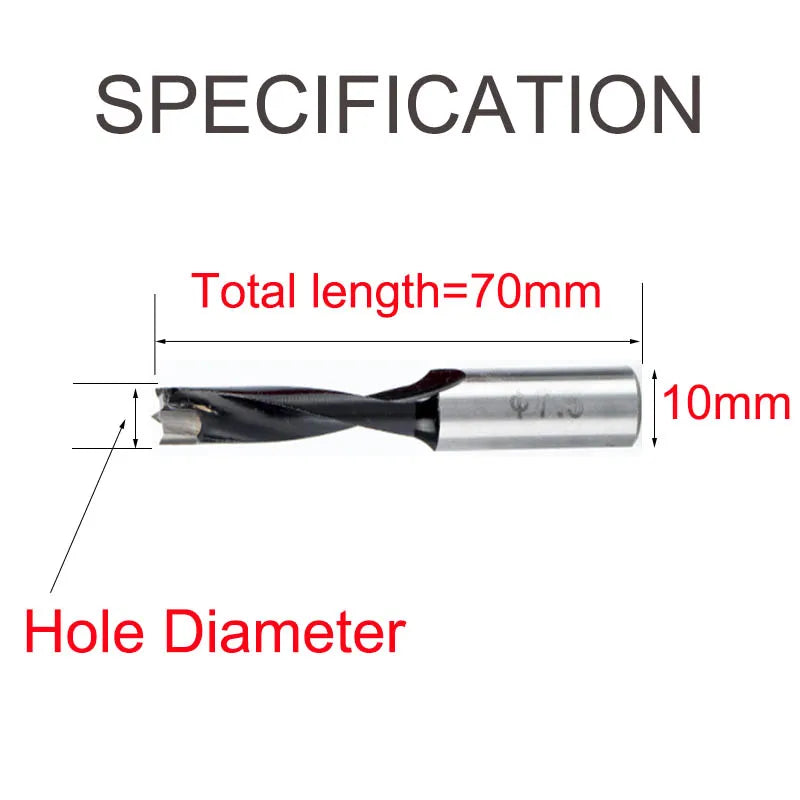 Gang drill bit for wood, 10mm shank, 70mm long - view 3