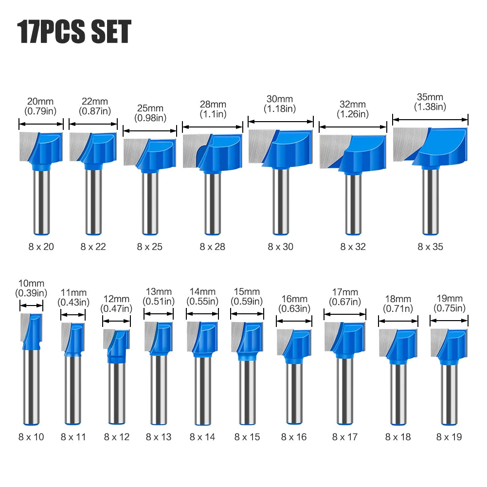 8mm shank bottom cleaning router bit - image 9 of 27