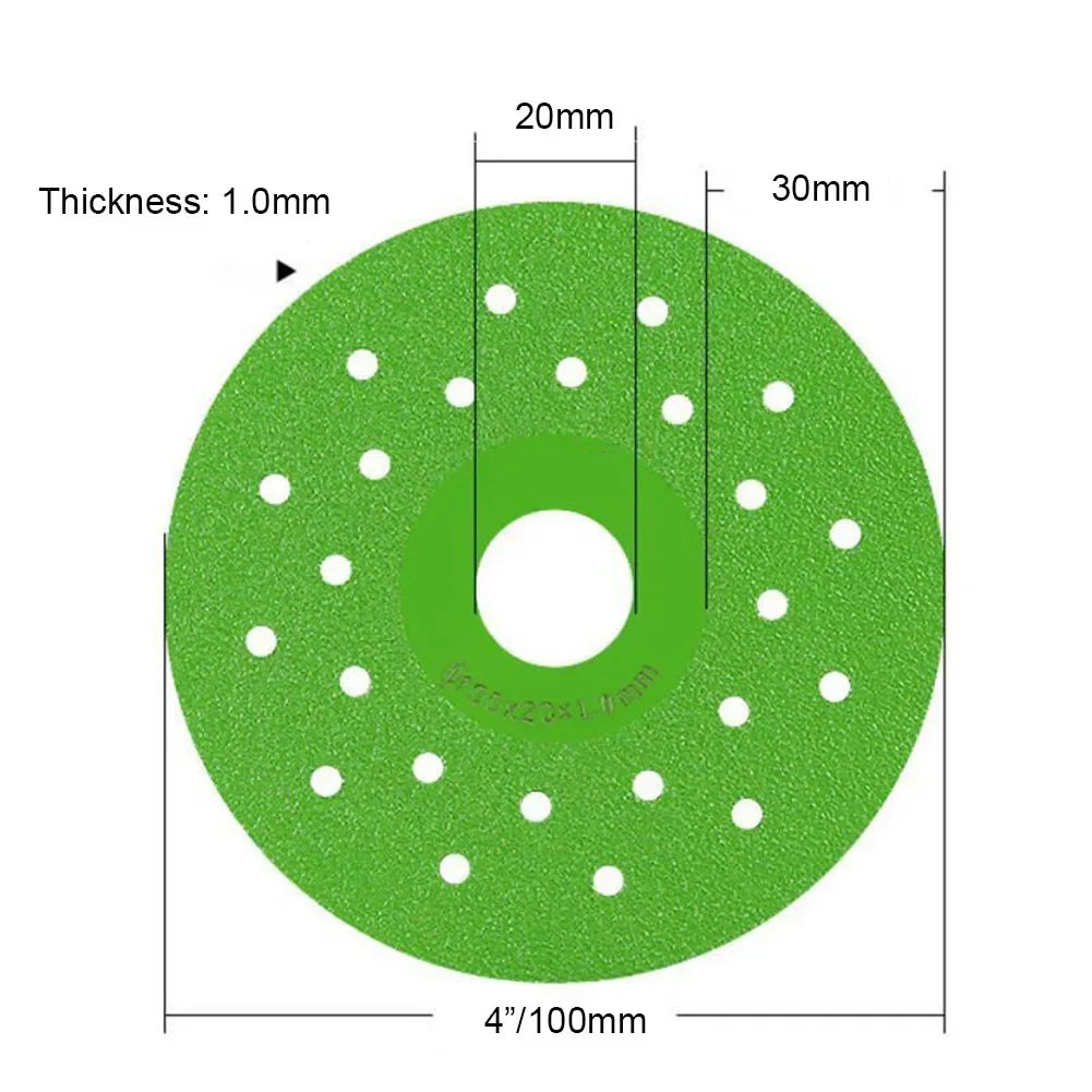 Disco Lâmina de Diamante 4 Polegadas – Espessura de 1,0mm para Cortes Finos