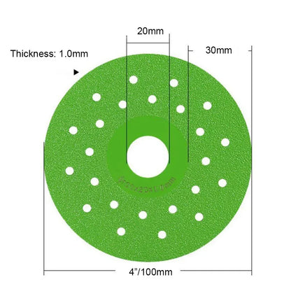 Disco Lâmina de Diamante 4 Polegadas – Espessura de 1,0mm para Cortes Finos