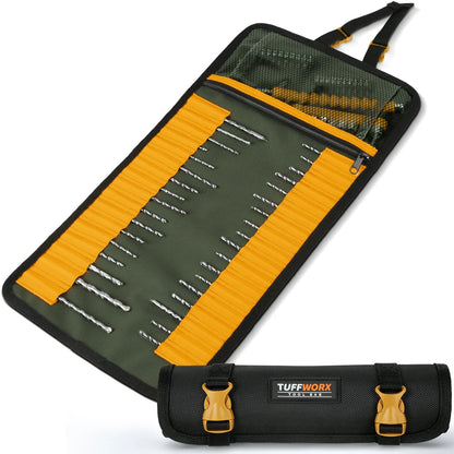 Roll-Up Tool Organizer Pouch - Drill Bits and Hand Tools