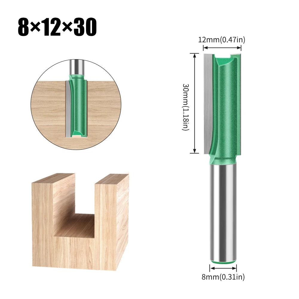 8mm shank straight router bit - image 11 of 26
