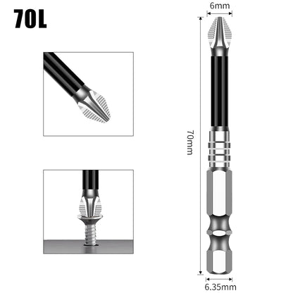 Non-Slip Magnetic Cross Head Screwdriver Bits - K5, 25-150mm Lengths