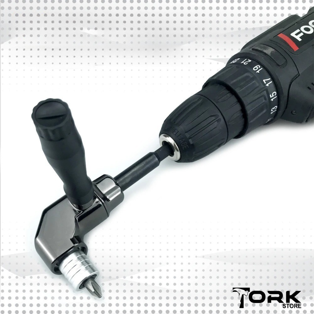 90-Degree Angle Screwdriver Adapter for tight spaces