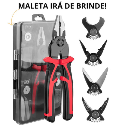 Alicate 5 em 1 com pontas substituíveis