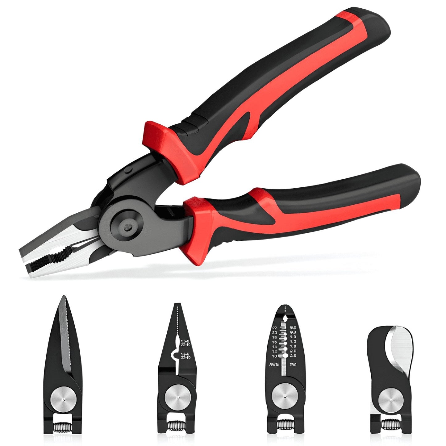 Alicate 5 em 1 com pontas substituíveis
