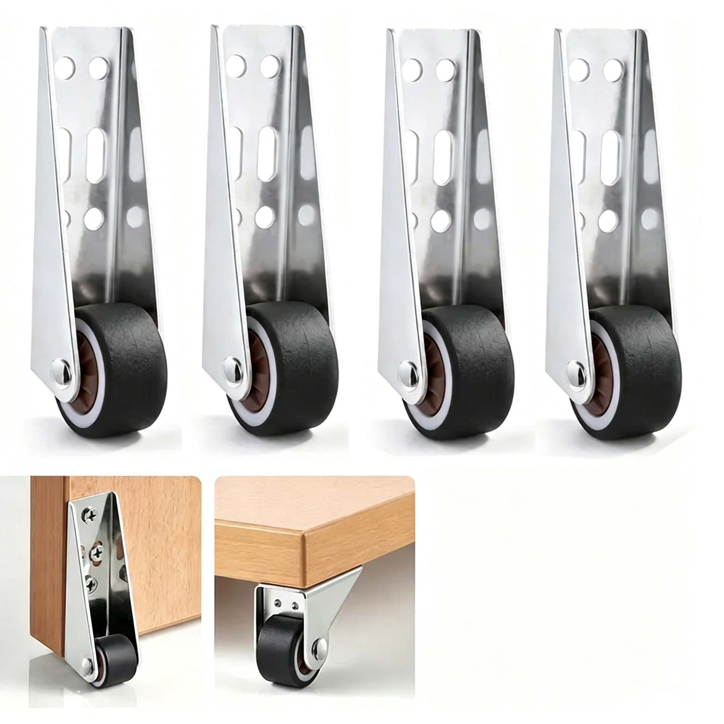 Heavy-Duty Vertical Track Roller Wheel - 110 lbs Capacity
