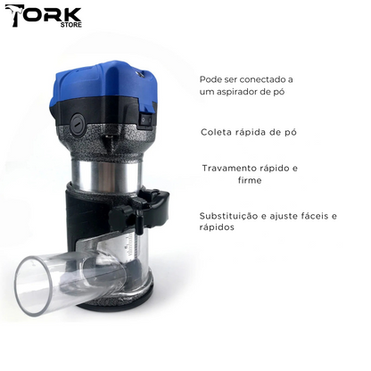 Router Base Plate with Dust Collector, aluminum alloy