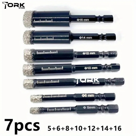 Diamond-Coated Drill Bit Set for Tile & Ceramic