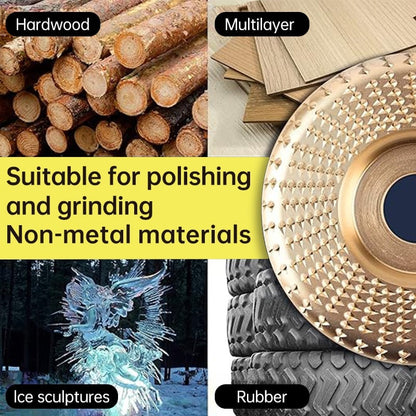 3-Piece Wood Carving Wheel Set - Carbon Steel
