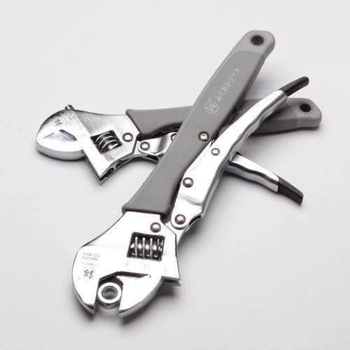 Heavy-Duty Adjustable Open-End Wrench - 8in or 10in