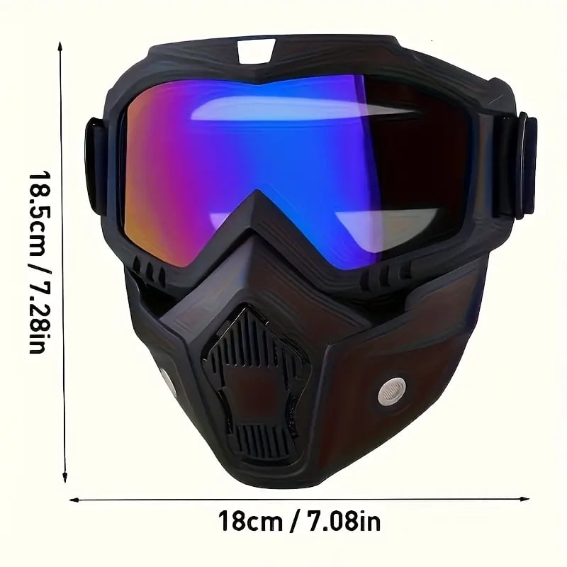 4-in-1 Modular Full-Face Safety Goggles