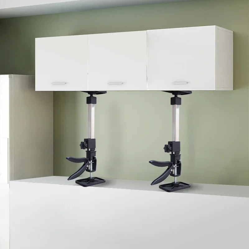 Telescopic Cabinet Support Jack, stainless steel 2-pack