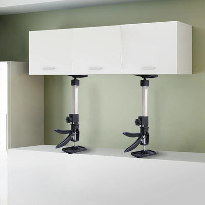 Telescopic Cabinet Support Jack, stainless steel 2-pack