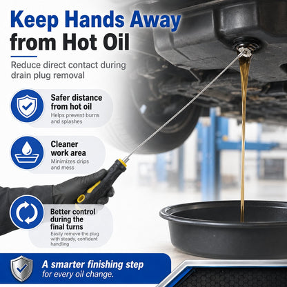 Flexible Magnetic Oil Drain Plug Remover