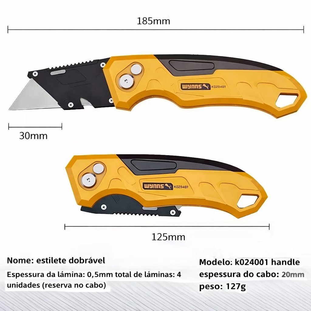 Folding Utility Knife - Multi-Angle SK5 Blade