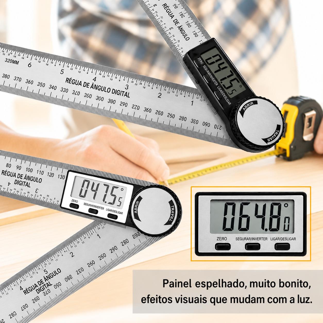 2-in-1 Digital Angle Finder and Ruler