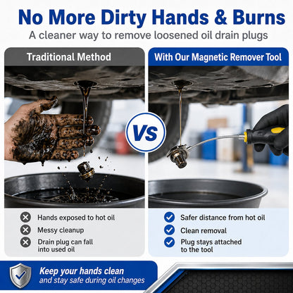 Flexible Magnetic Oil Drain Plug Remover